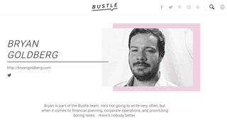 Hey, Remember How Much Bustle Founder Bryan Goldberg Sucks?